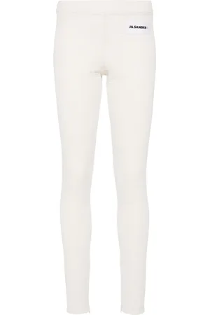 Jil Sander Leggings mit Logo-Applikation