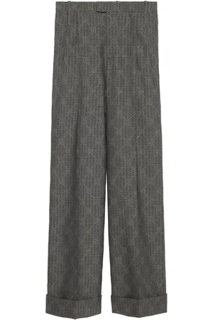 Gucci GG Wollhose mit weitem Bein