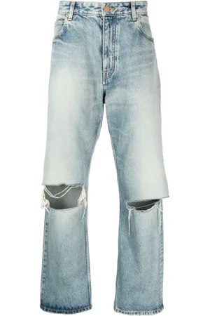 Balenciaga Weite Jeans im Distressed-Look
