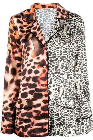 Roberto Cavalli Hemd mit Animal-Print