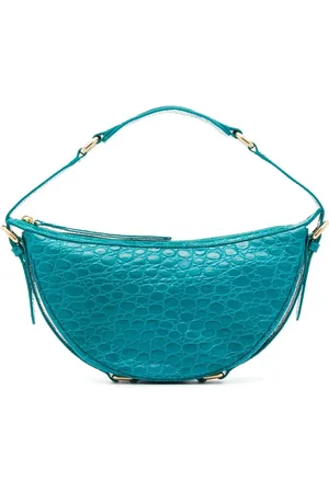By Far Schultertasche mit Kroko-Effekt