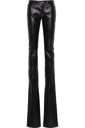 The Attico Lang geschnittene Lederhose