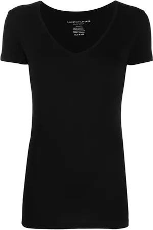 Majestic Top mit V-Ausschnitt