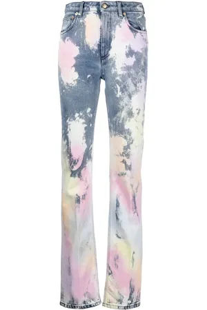 Roberto Cavalli Bootcut-Jeans mit Bleached-Effekt