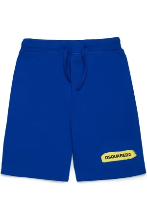Dsquared2 Fleece-Joggingshorts mit Logo-Print