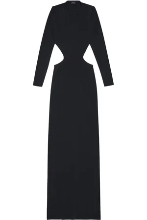 Balenciaga Maxikleid mit Cut-Outs