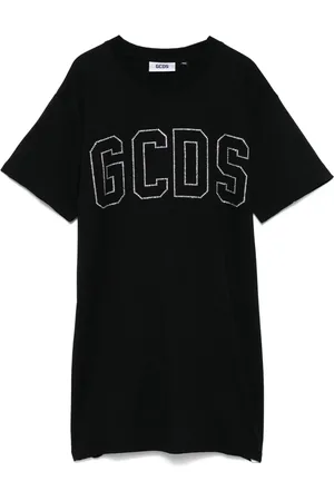 GCDS T-Shirt mit Kristall-Logo