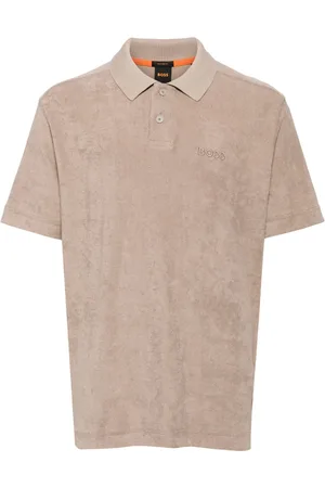 HUGO BOSS Besticktes Poloshirt aus Frottee