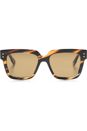 Gucci Sonnenbrille mit eckigem Gestell