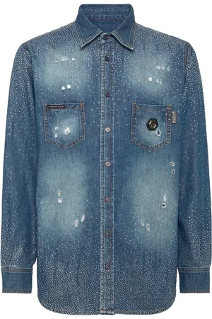 Philipp Plein Rhinestone-embellished shirt