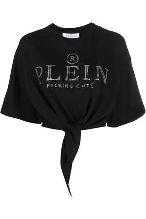 Philipp Plein Cropped-T-Shirt mit Logo