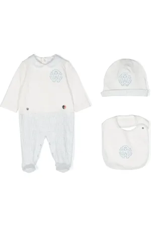 Roberto Cavalli Strampler-Set aus Monogramm-Jacquard