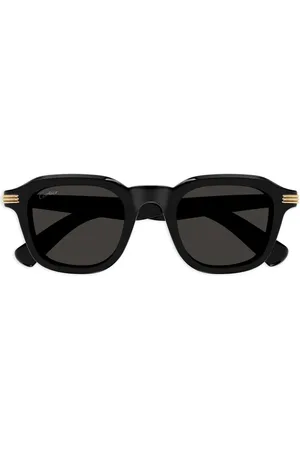 Cartier Sonnenbrille mit eckigem Gestell