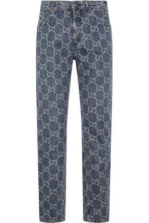 Gucci Halbhohe Jeans mit geradem Bein