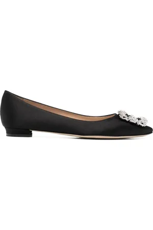 Manolo Blahnik Ballerinas mit Schmucksteinen