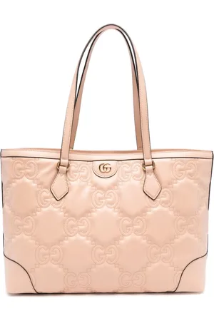 Gucci Mittelgroßer Shopper aus Matelassé-Leder mit GG