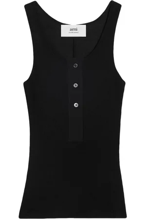 Ami Geripptes Trägershirt