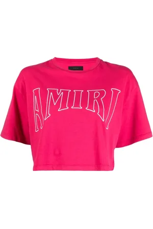 AMIRI Cropped-T-Shirt mit Logo-Print