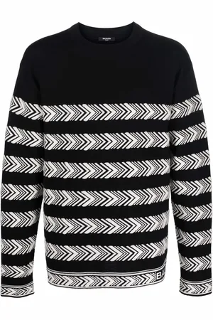 Balmain Pullover mit Intarsienmuster
