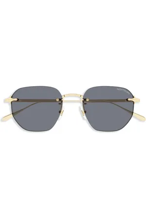 Montblanc Sonnenbrille mit eckigem Gestell