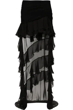 BLUMARINE Asymmetrischer Midirock