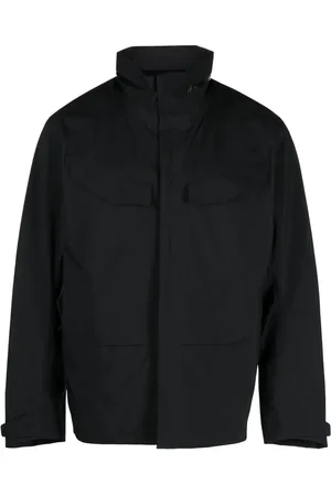Veilance Kapuzenjacke mit Stehkragen