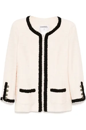 CHANEL 2002 Jacke ohne Kragen