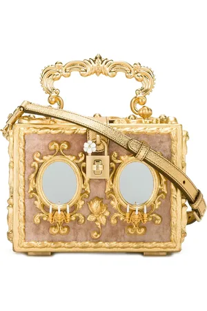Dolce & Gabbana Box-Clutch mit Barock-Print