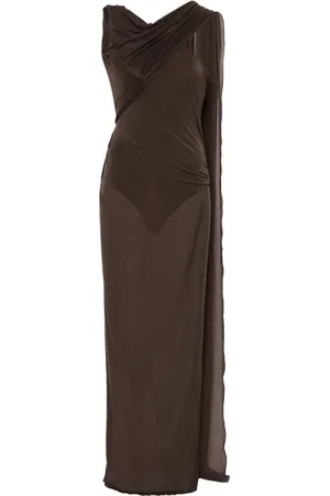 The Attico Rückenfreies Neckholder-Maxikleid