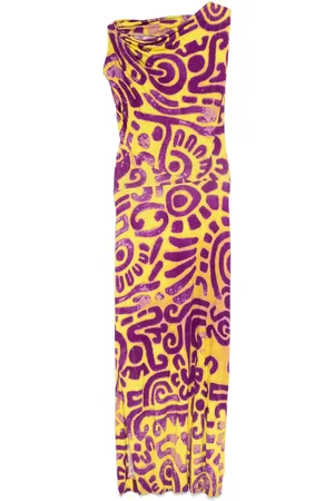 Vivienne Westwood 2014 Midikleid mit abstraktem Print