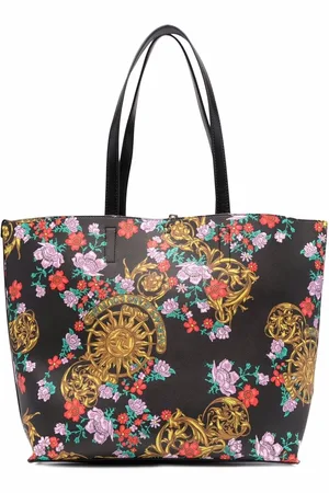 VERSACE Handtasche mit Blumen-Print