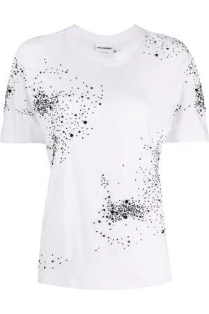 Des Phemmes T-Shirt mit Kristallen