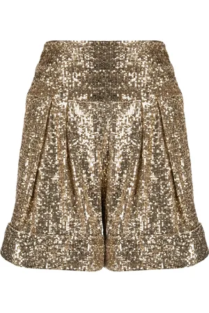 Balmain Paillettenshorts mit hohem Bund