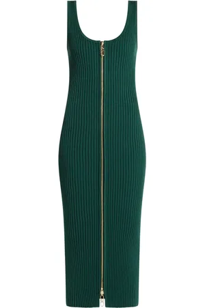Michael Kors Geripptes Midikleid