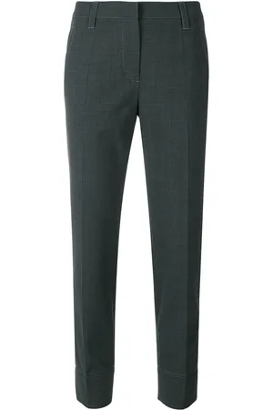 Brunello Cucinelli Cropped-Hose mit Kontrastnaht