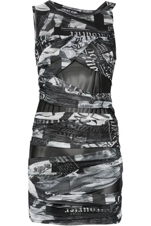 VERSACE Asymmetrisches Kleid mit Drapierung