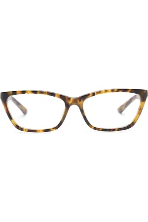 Balenciaga Brille mit Logo-Print