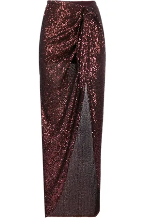Balmain Drapierter Midirock mit Knoten