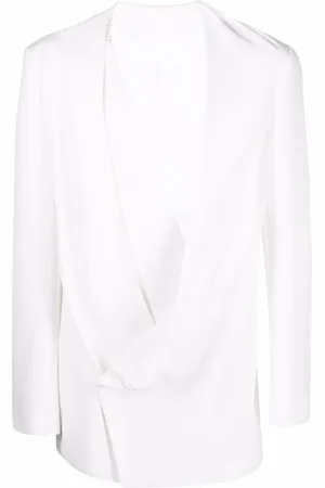 Balmain Drapiertes Sakko mit Monogramm