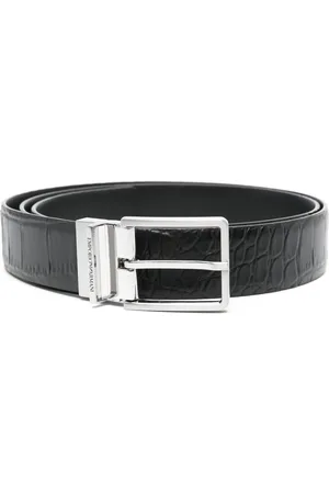 Emporio Armani Gürtel mit Kroko-Effekt