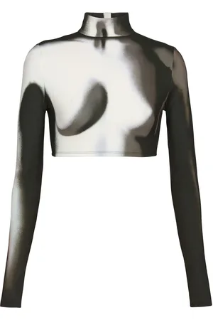 Balmain Cropped-Top mit Print