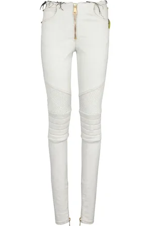 Balmain Gerippte Slim-Fit-Jeans