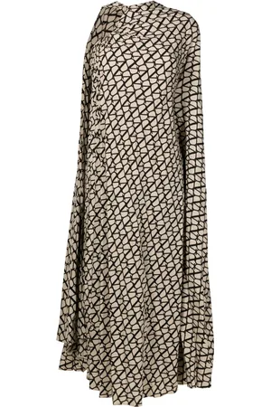 VALENTINO GARAVANI Toile Iconographe Seidenkleid