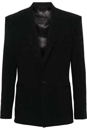 Balmain Einreihiges Sakko mit Stern-Print