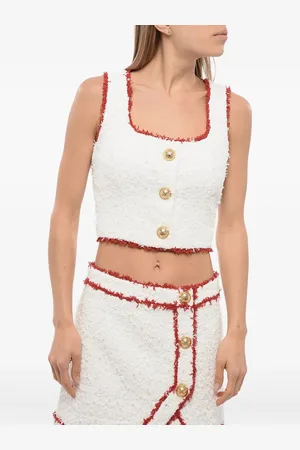 Balmain Eyelash Cropped-Top