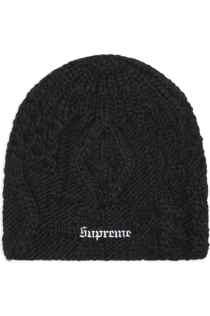 Supreme Gestrickte "SS 25 - Black" Beanie