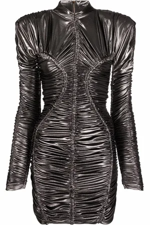Balmain Kleid im Metallic-Look