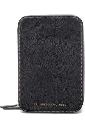 Brunello Cucinelli Brillenetui mit Logo-Print