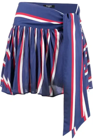 Balmain Gestreifter Minirock