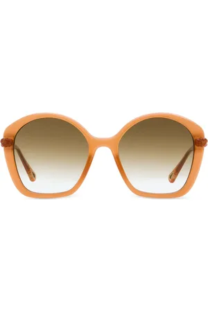 Chloé Oversized-Sonnenbrille mit Flechtdetail